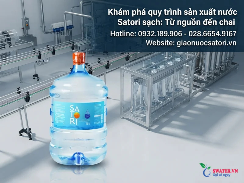Khám phá quy trình sản xuất nước Satori sạch: Từ nguồn đến chai