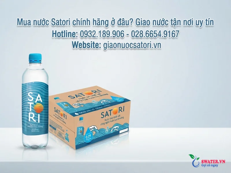 Mua nước Satori chính hãng ở đâu? Giao nước tận nơi uy tín