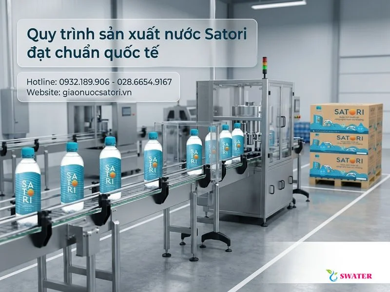 Quy trình sản xuất nước Satori đạt chuẩn quốc tế
