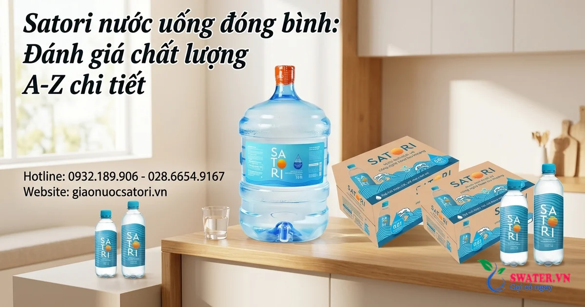 Satori nước uống đóng bình: Đánh giá chất lượng A-Z chi tiết