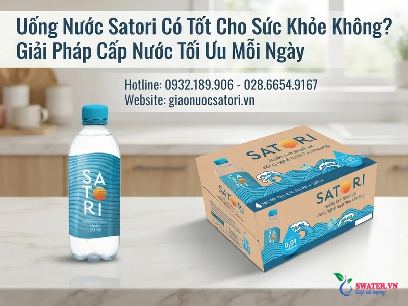 Uống Nước Satori Có Tốt Cho Sức Khỏe Không? Giải Pháp Cấp Nước Tối Ưu Mỗi Ngày