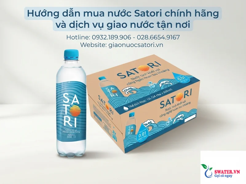 Hướng dẫn mua nước Satori chính hãng và dịch vụ giao nước tận nơi