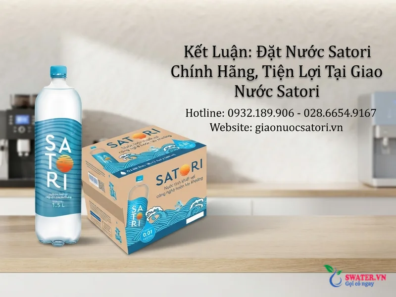 Kết Luận: Đặt Nước Satori Chính Hãng, Tiện Lợi Tại Giao Nước Satori