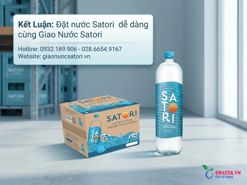 Kết Luận: Đặt nước Satori dễ dàng cùng Giao Nước Satori