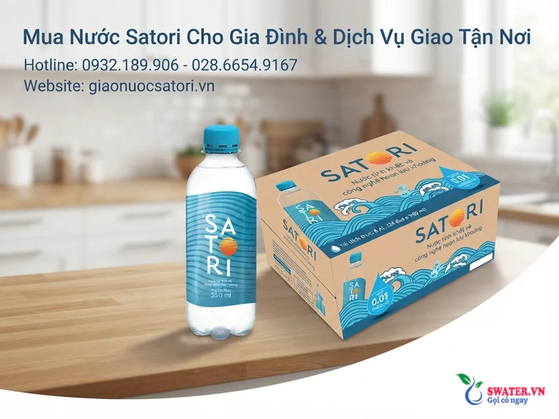 Mua Nước Satori Cho Gia Đình & Dịch Vụ Giao Tận Nơi