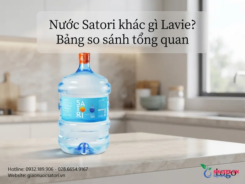 Nước Satori khác gì Lavie? Bảng so sánh tổng quan