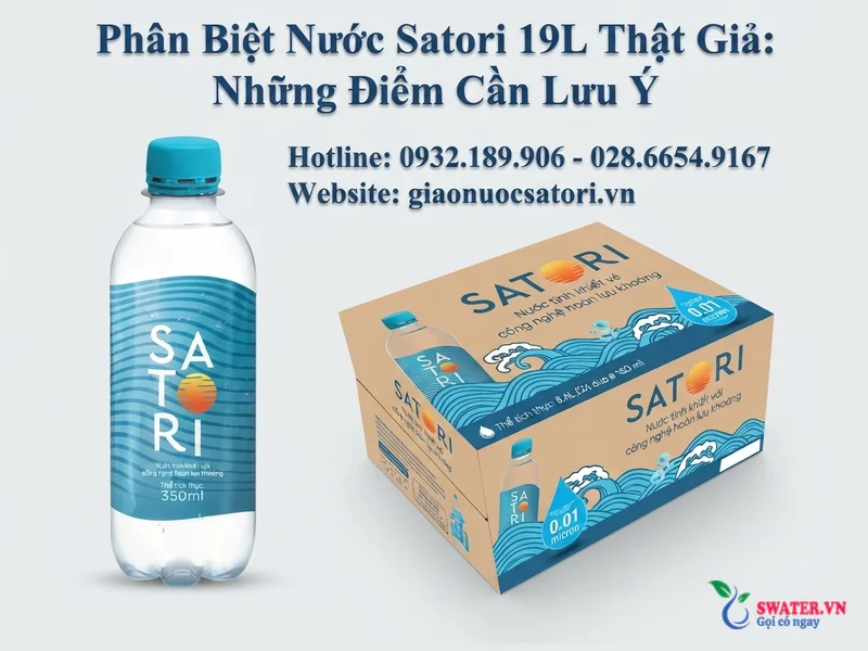 Phân Biệt Nước Satori 19L Thật Giả: Những Điểm Cần Lưu Ý