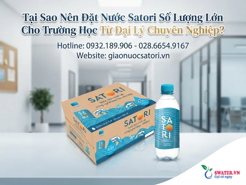 Tại Sao Nên Đặt Nước Satori Số Lượng Lớn Cho Trường Học Từ Đại Lý Chuyên Nghiệp?