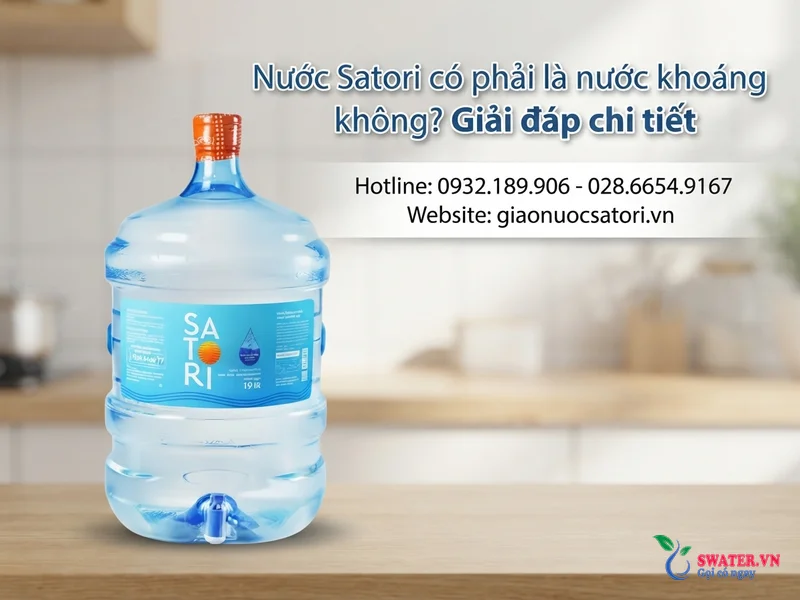 Nước Satori có phải là nước khoáng không? Giải đáp chi tiết