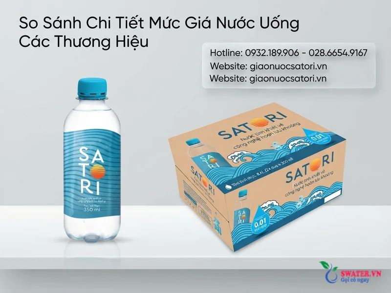 So Sánh Chi Tiết Mức Giá Nước Uống Các Thương Hiệu