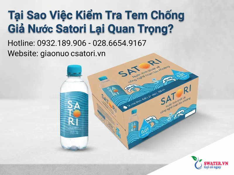 Tại Sao Việc Kiểm Tra Tem Chống Giả Nước Satori Lại Quan Trọng?