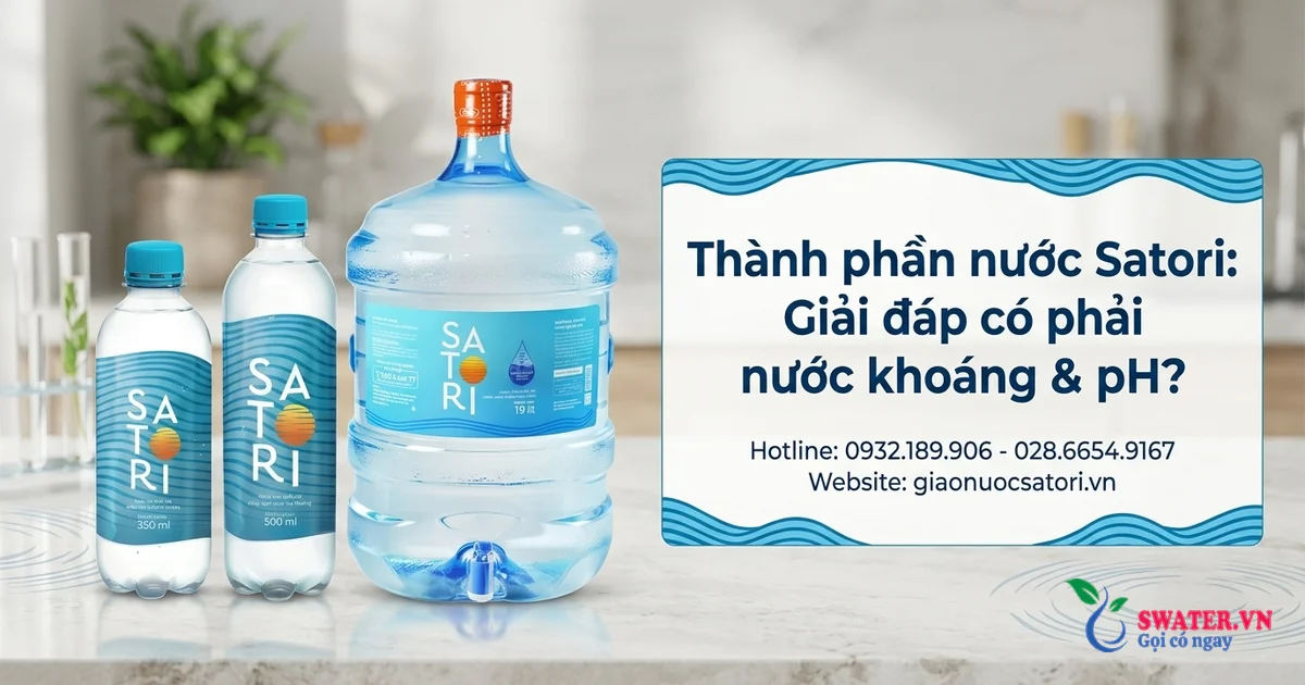 Thành phần nước Satori: Giải đáp có phải nước khoáng & pH?